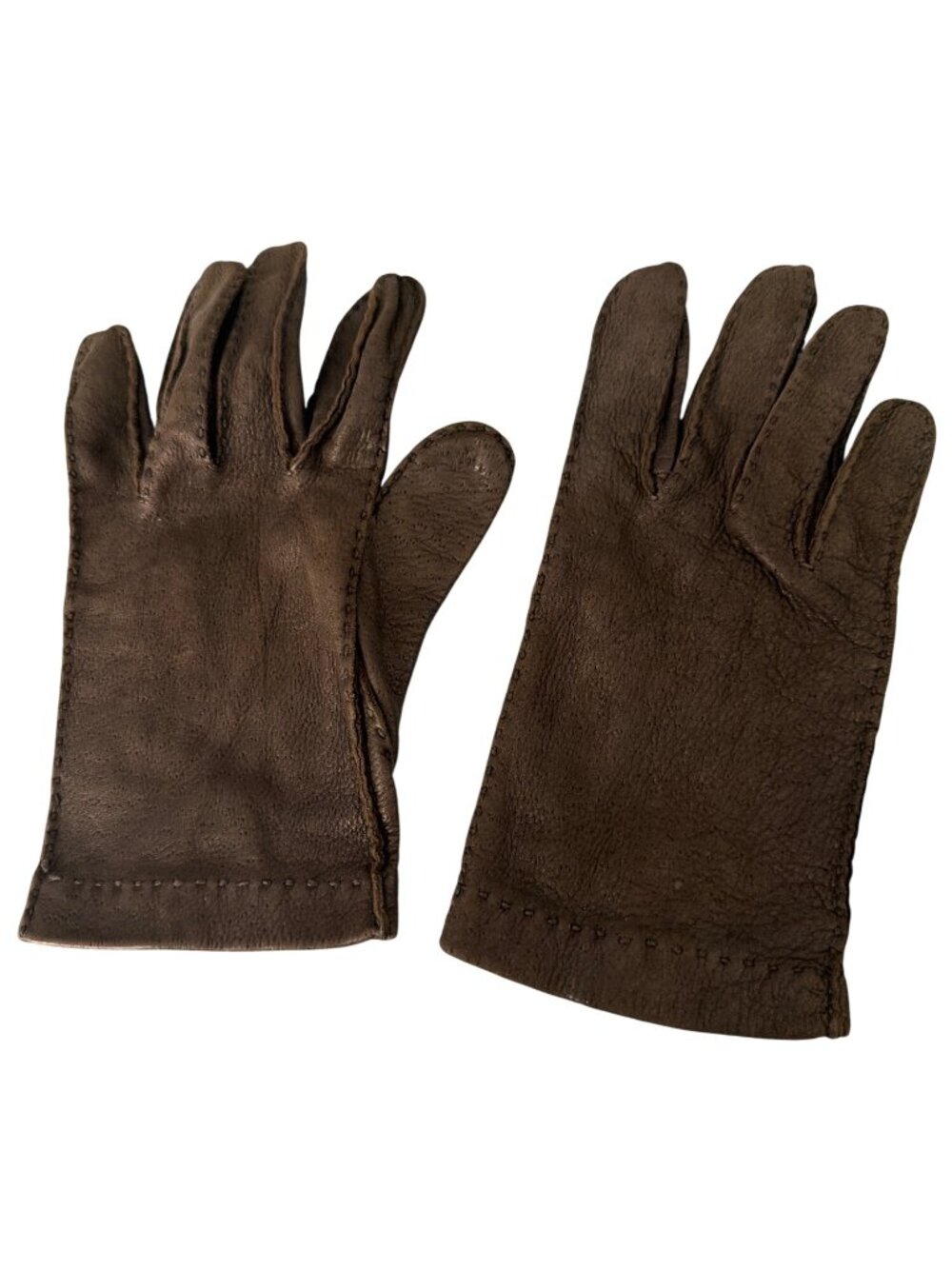 Vintage Fownes Black Leather Gloves Womens Size 7 Philippines Tailored Stitching